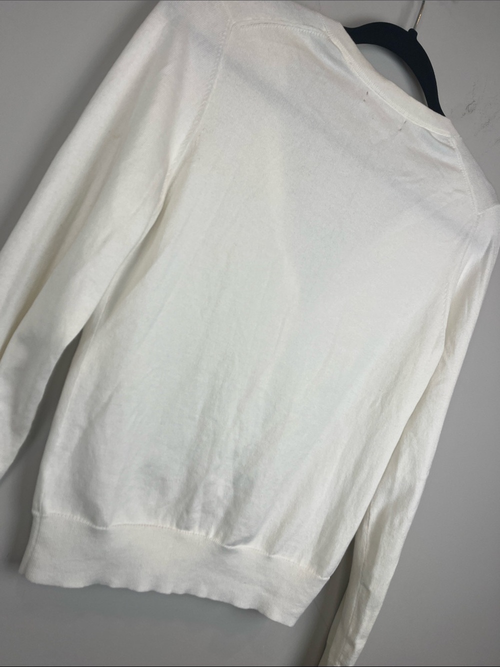 Banana Republic Cardigan Cream Ivory Silk Blend Shank Enamel Buttons Size Small - Picture 6 of 6